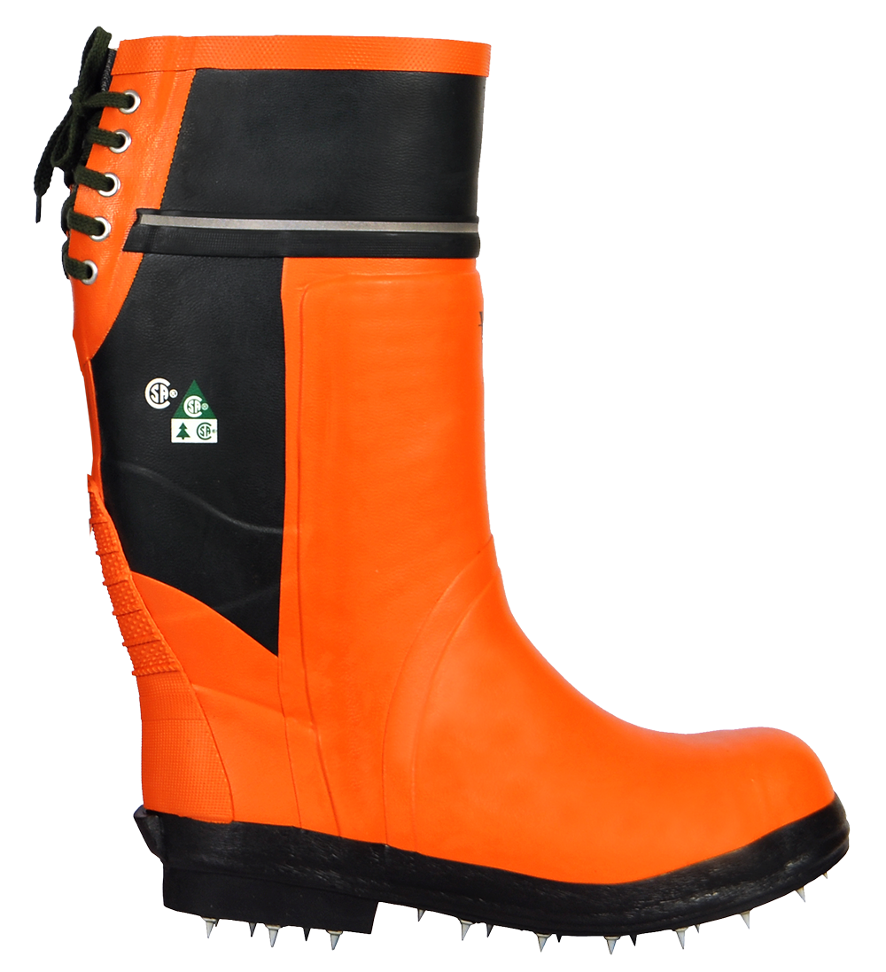 Viking® VW69-1 Timberwolf Boots with Spiked Sole - Chainsaw Cut Protection Class 3, Steel Toe, Caulked Sole, Chemical & Oil Resistant, High Impact, Flexible, Reflective for Arborists & Forestry