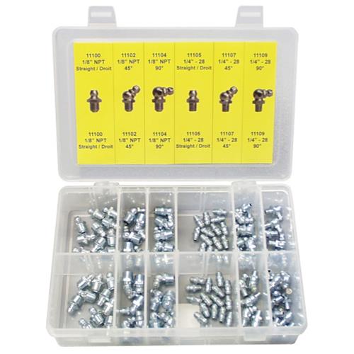 Dynaline Metric Grease Fitting Assortment - 110 Piece