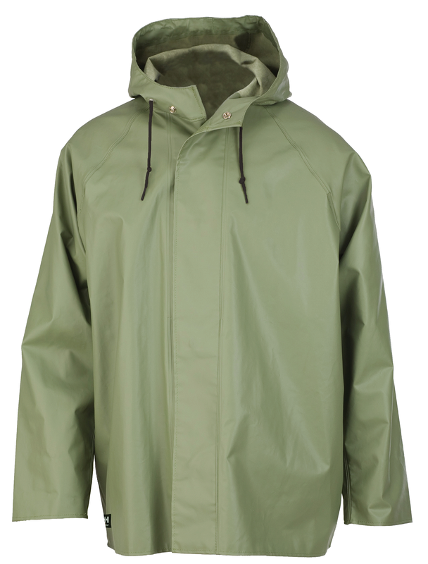 Helly Hansen Men's Fishing Work Jacket 70123 Engram PVC Coated Cotton Waterproof with Cold Crack Rating to -30°C Green Sizes XS-5XL
