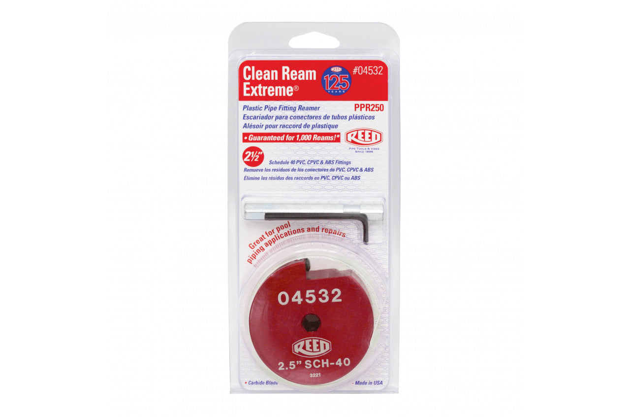 Reed PPR250 Clean Ream Extreme® Commercial Pool Fitting Reamer