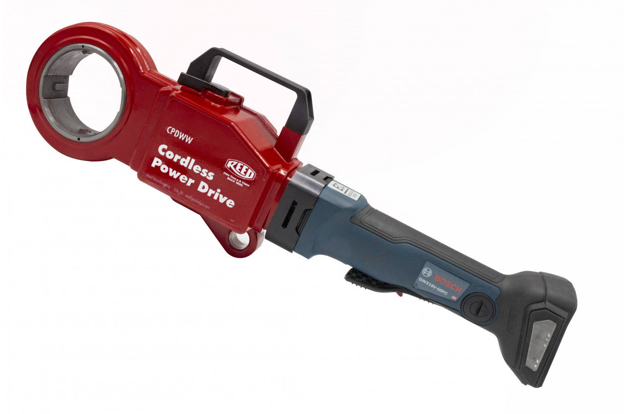 Reed CPDWW Cordless Waterworks Power Drive for Drilling, Tapping and Valve Operating