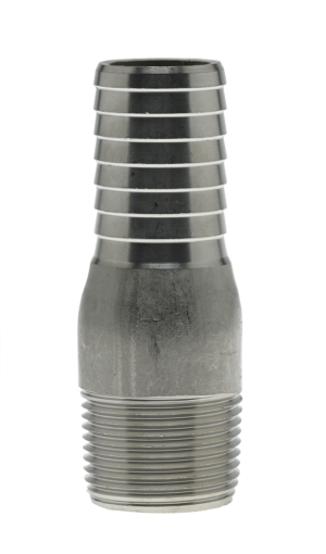 304 Stainless Steel Swaged Male Adapter Insert Fitting - MPT x Insert - 400 PSI Rated for PE Pipes, Reliable, Well Water, Irrigation & Sewage Systems