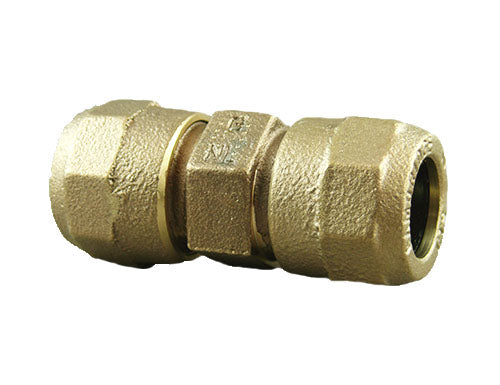 Iron Pipe Size LF Brass Compression Coupling Without Stop