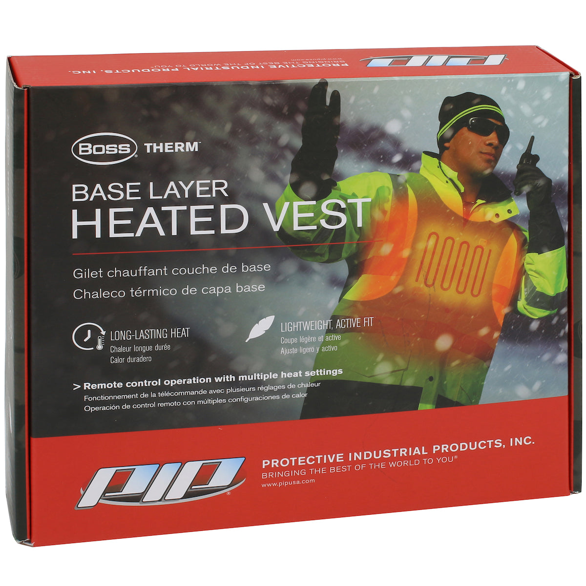 Boss® Therm™ Heated Work Vest with Adjustable Velcro Straps | Advanced Heating Panels, Breathable, Durable, 3 Heat Settings, Ideal for Professionals