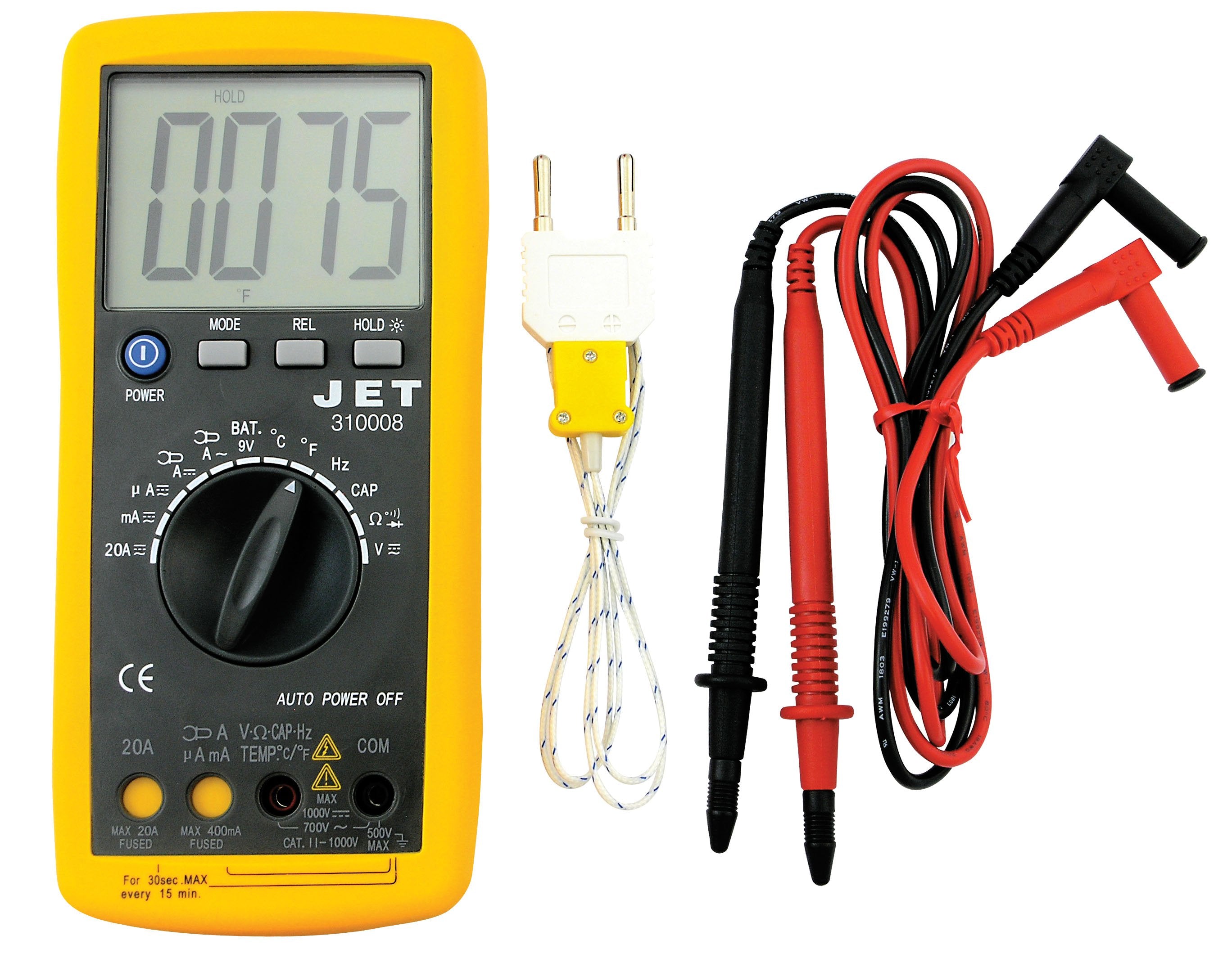 Jet 310008 Auto Ranging Digital Multimeter Hand Tools - Cleanflow