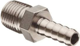 Stainless Steel Hose Barbs | 1/4" to 1" | Straight & Adapter Sizes Fittings and Valves - Cleanflow