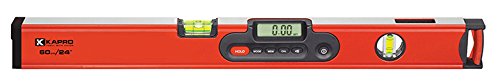 Kapro Magnetic Digital Level with Laser Pointer - Plumb Site® Dual-View Vial, Ergo Grip Handles, 450 Tilted LCD, and Shockproof End Caps for Precision