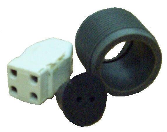 Fischer & Porter UV Lamp Connector Set | Fits F & P 4 Pin UV Lamps Commercial Water Filters and UV Parts - Cleanflow