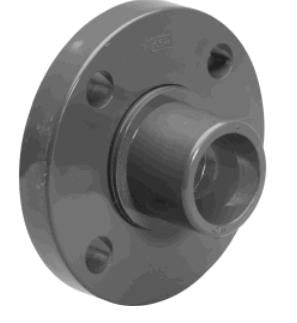 Lasco 1/2" to 6" Sch 80 PVC Loose Ring Vanstone Flange x Spigot Fittings and Valves - Cleanflow