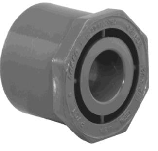 Lasco Sch 80 PVC Male Spig x Female Sock Reducer Bushings | 1/4" to 6" Fittings and Valves - Cleanflow
