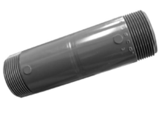Lasco Sch 80 PVC Pipe Nipples X 4" Length | Threaded Both Ends Fittings and Valves - Cleanflow