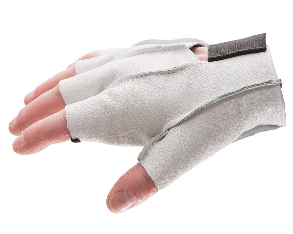 Impacto 460-30 Anti-Impact Pearl Leather Series Half Finger Construction Glove with VEP Impact Protection Ergonomics - Cleanflow