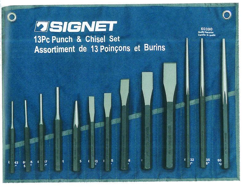 Signet 13 Piece Punch & Chisel Set Hand Tools - Cleanflow