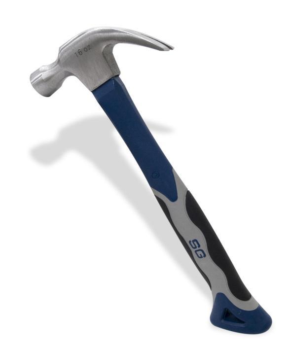 SG Industrial Fiberglass Claw Hammer | 16 oz Hand Tools - Cleanflow