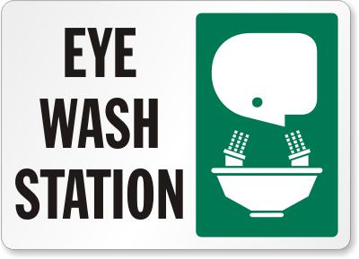 Eyewash Station Safety Signs Facility Safety - Cleanflow
