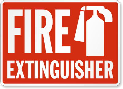 Fire Extinguisher Safety Sign Facility Safety - Cleanflow
