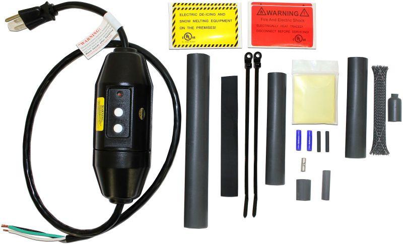 King Electrical SRK08 Heat Trace Plug-In Connection Kit w/ GFCI Device Pipe Cleaning and Thawing - Cleanflow