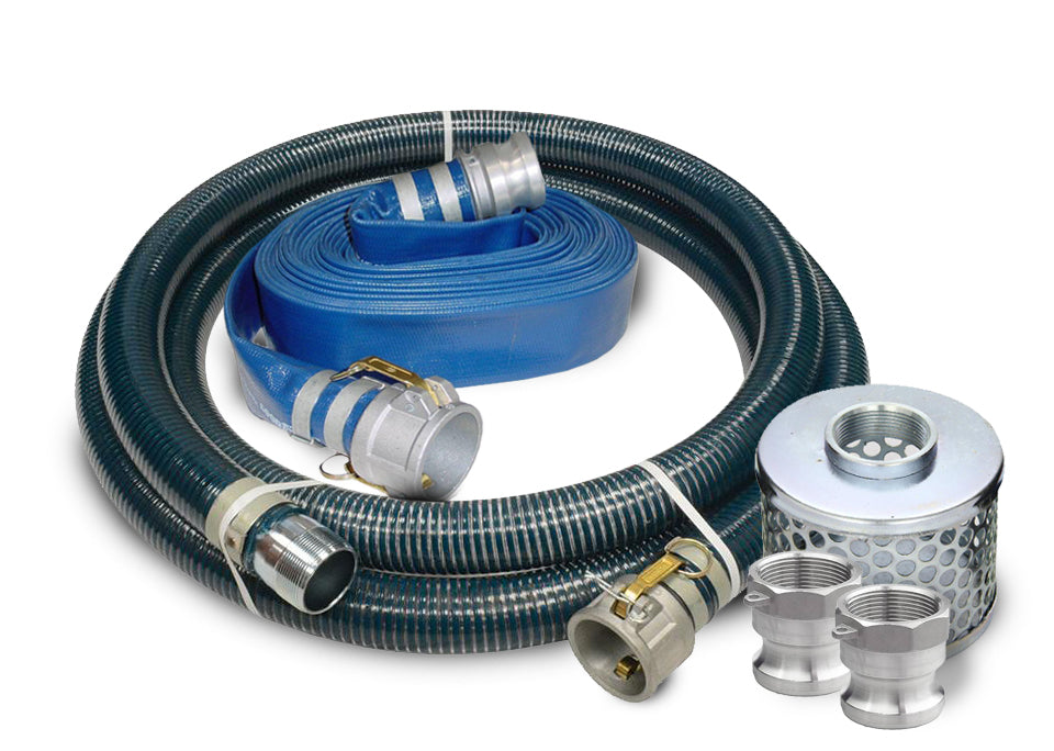 Standard Duty Suction/Discharge Water Pump Hose Kits Hose and Fittings - Cleanflow