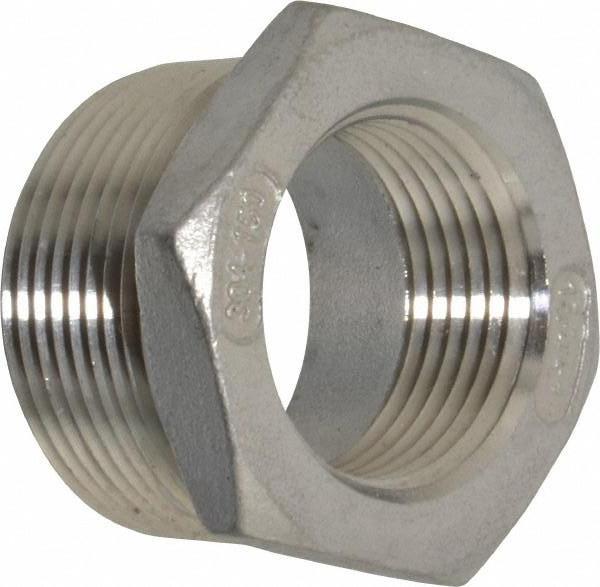Stainless Steel Sch 40 Threaded Reducer Bushings | 1/8" to 4" Sizes Fittings and Valves - Cleanflow