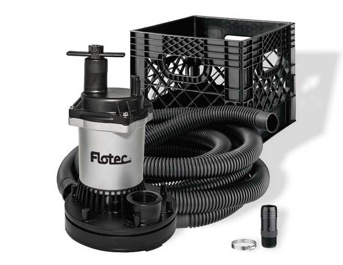 Flotec Stow & Flo All-In-One Utility Pump Kit Dewatering Pumps - Cleanflow