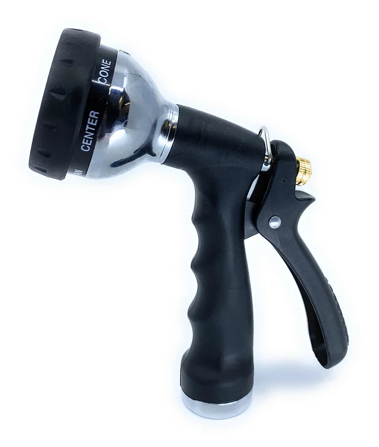 Fairview 7-Pattern Garden Hose Nozzle with Molded Rubber Grip