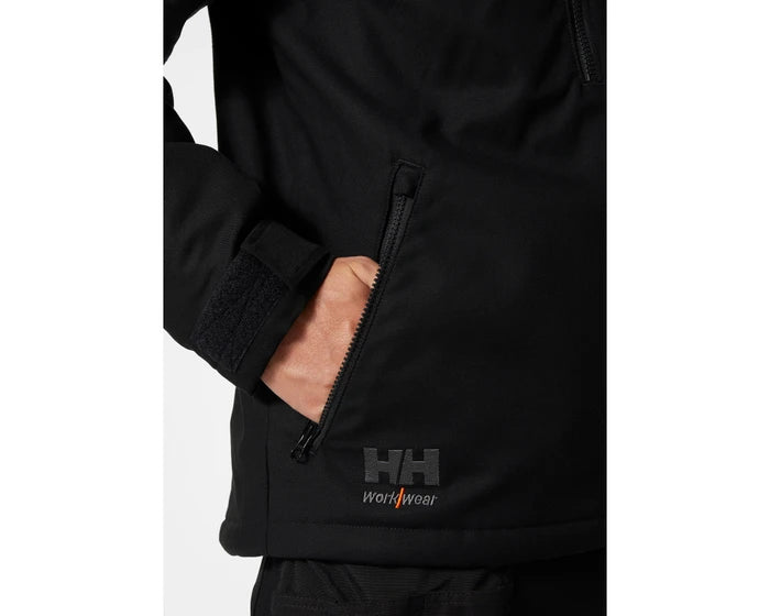 Helly Hansen Men's Work Jacket 77041 Oxford - Pile Fleece Lined, Reflective Details, Durable, Warm, Waterproof, YKK Zippers, Comfortable, Multi-Pocket | Sizes S-4XL