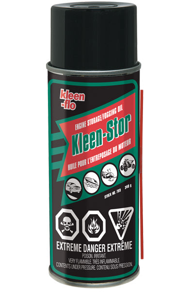 Kleen-Flo Engine Storage / Fogging Oil - Protects During Long-Term Storage, Prevents Corrosion, Versatile Use, Easy to Apply | 340g Can - Case of 12