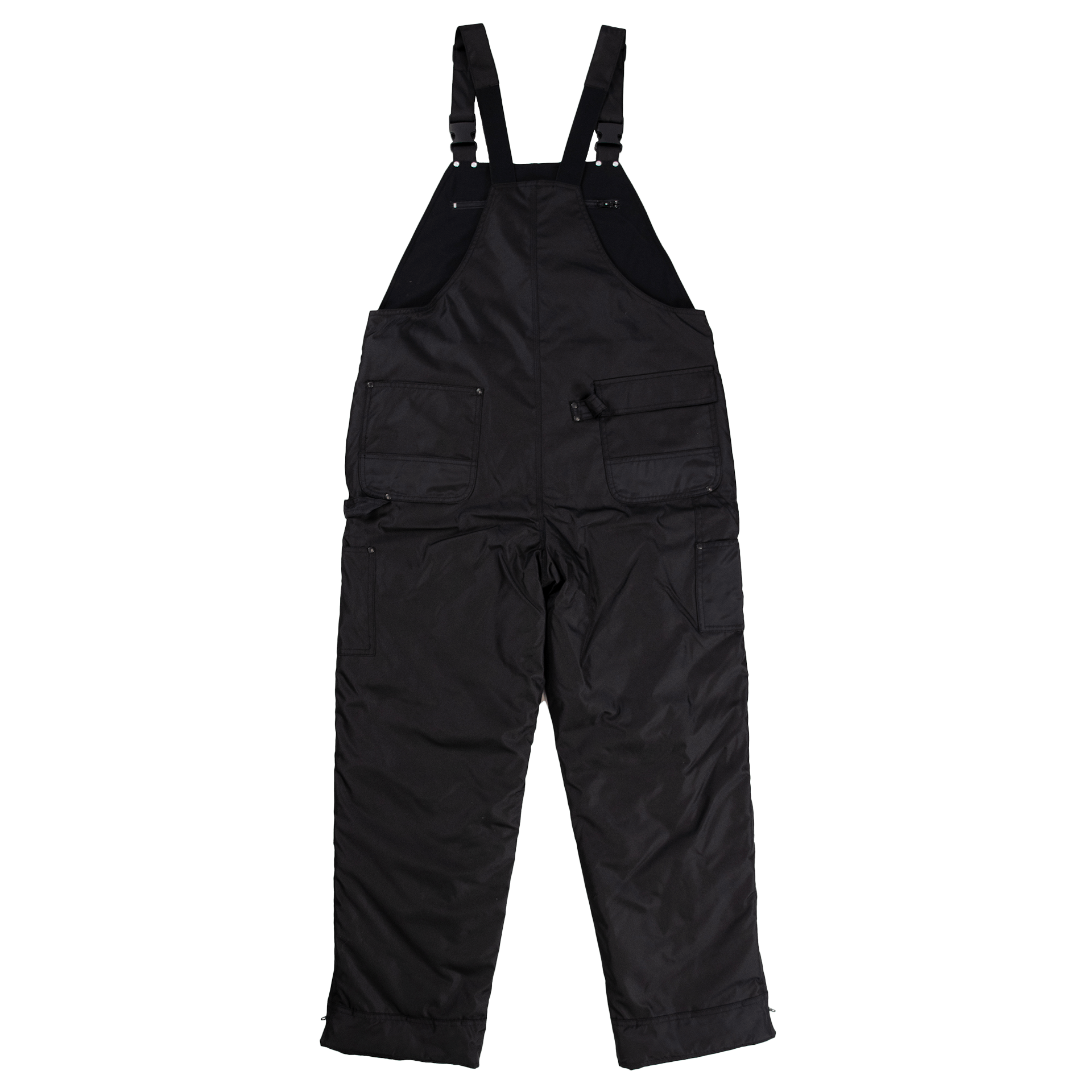 Tough Duck 7910 Insulated Waterproof Poly Oxford Bib Overalls | Black | Limited Size Selection Work Wear - Cleanflow