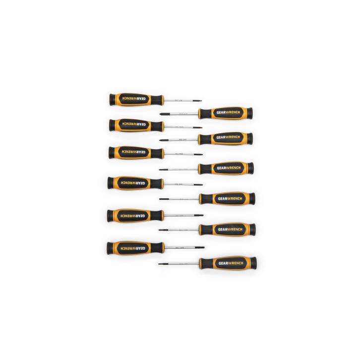 GEARWRENCH Mini Dual Material Screwdriver Set - Phillips/Slotted/Torx - 12 Piece