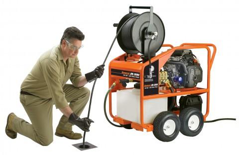 General JM-3080-A Honda Engine Jetter Drain Cleaner | 8 GPM | 3000 PSI Pipe Cleaning and Thawing - Cleanflow