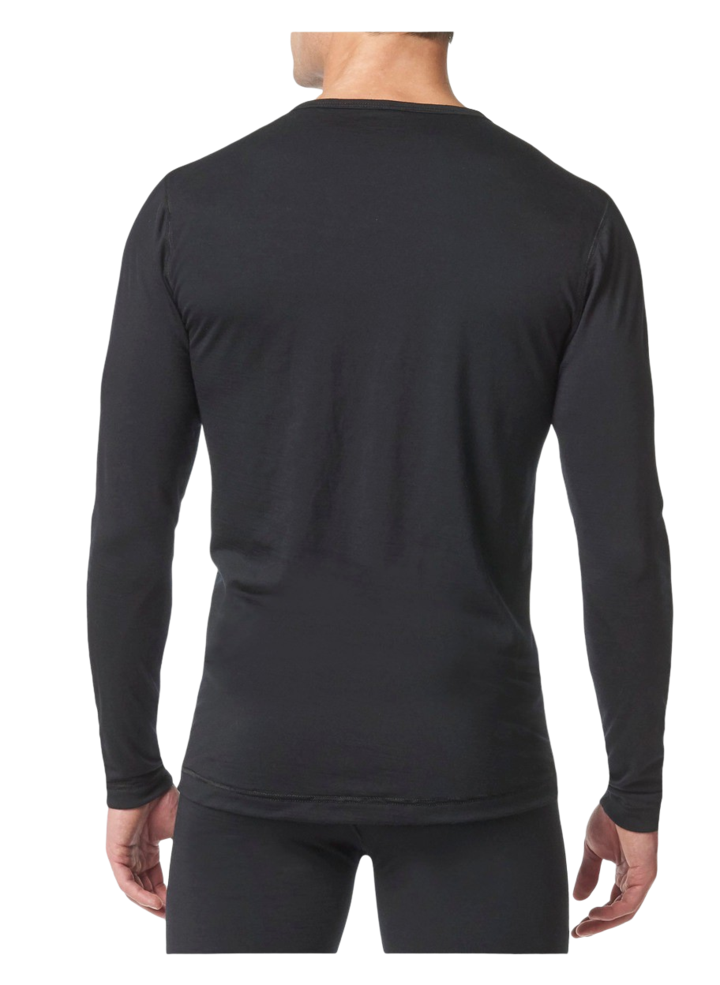 Stanfield's Men's Shirt 8313 Merino Wool Long Sleeve Base Layer Black