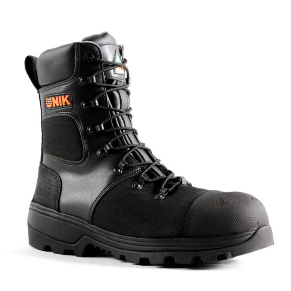 Unik Men's Winter Safety Work Boots Iceland 8" Nitrile Ankle Lock System with Vibram® Fire & Ice Sole with Spikes  | Sizes 5-13