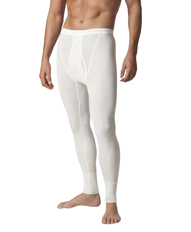 Stanfield's 4312 Superwash Wool Long Underwear | White | Sizes S - 2XL | Pack of 2 Pairs Work Wear - Cleanflow