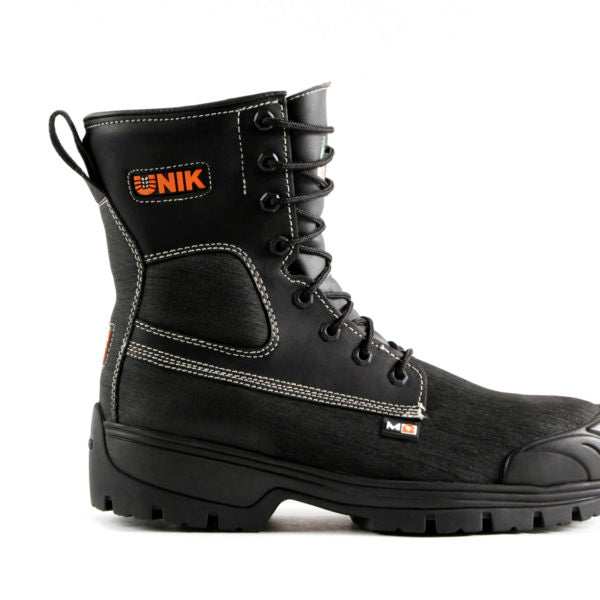 Unik Men's Safety Work Boots Welder 8" Nitirile and Leather Ankle Lock System with Internal Flexible Metguard | Sizes 4-16