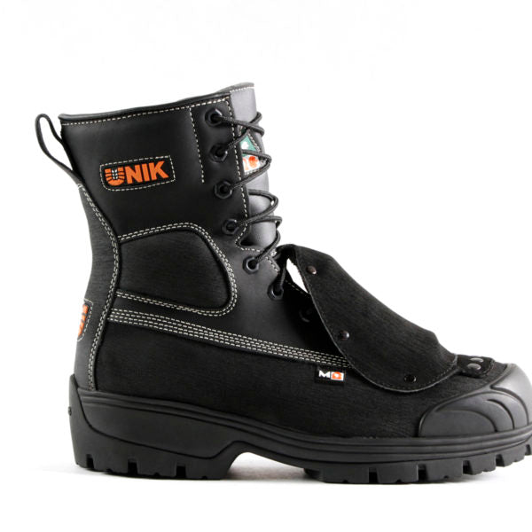 Unik Men's Safety Work Boots Welder 8" Nitirile and Leather Ankle Lock System with External Rigid Metguard | Sizes 4-16
