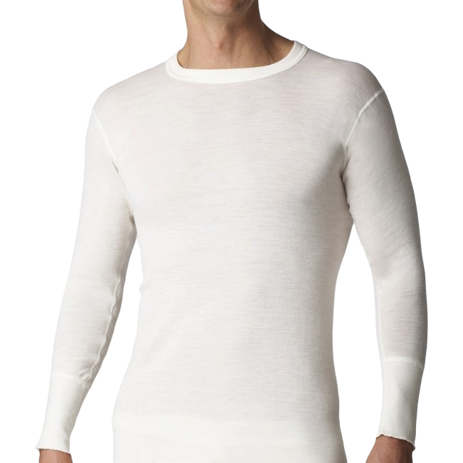 Stanfield's 4313 Superwash Wool Base Long Sleeve Shirt | White | Sizes S - 2XL | Pack of 2 Pairs Work Wear - Cleanflow