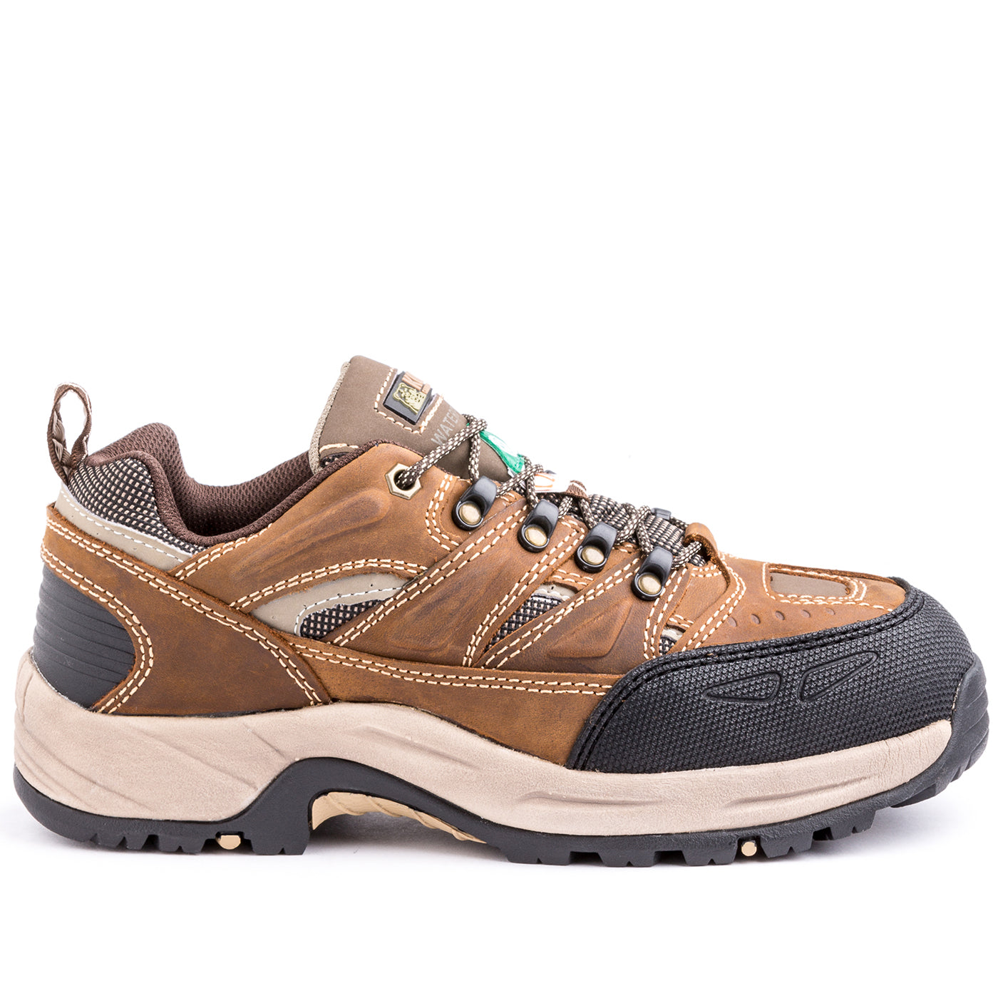 Kodiak Buckeye Men's Waterproof Steel Toe Hiker Safety Work Shoes | Brown | Sizes 7 - 14 Work Boots - Cleanflow