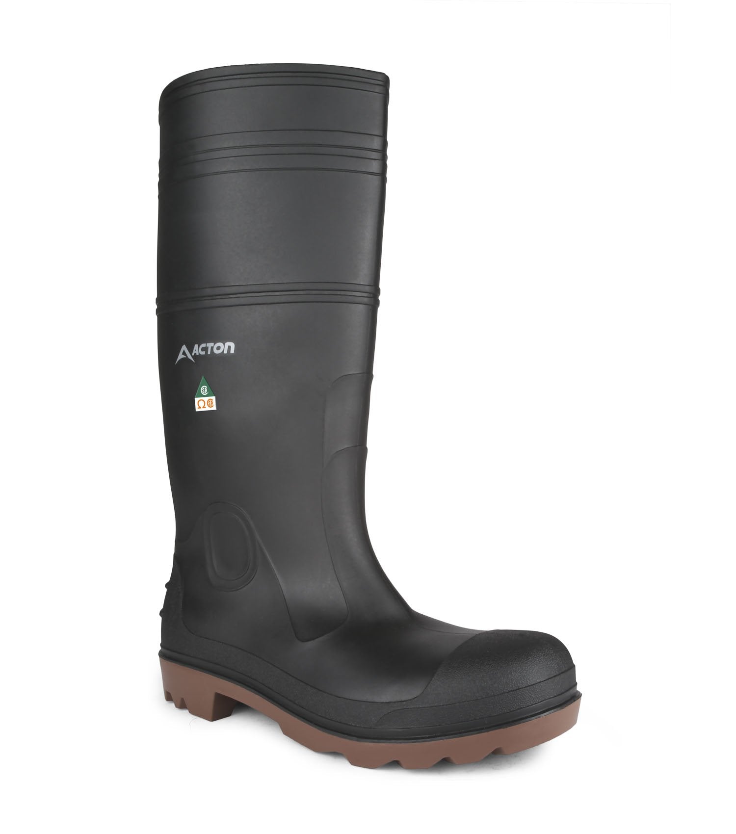 Acton Function CSA ESR Rain Boots | Black | Sizes 4 - 14 Work Boots - Cleanflow