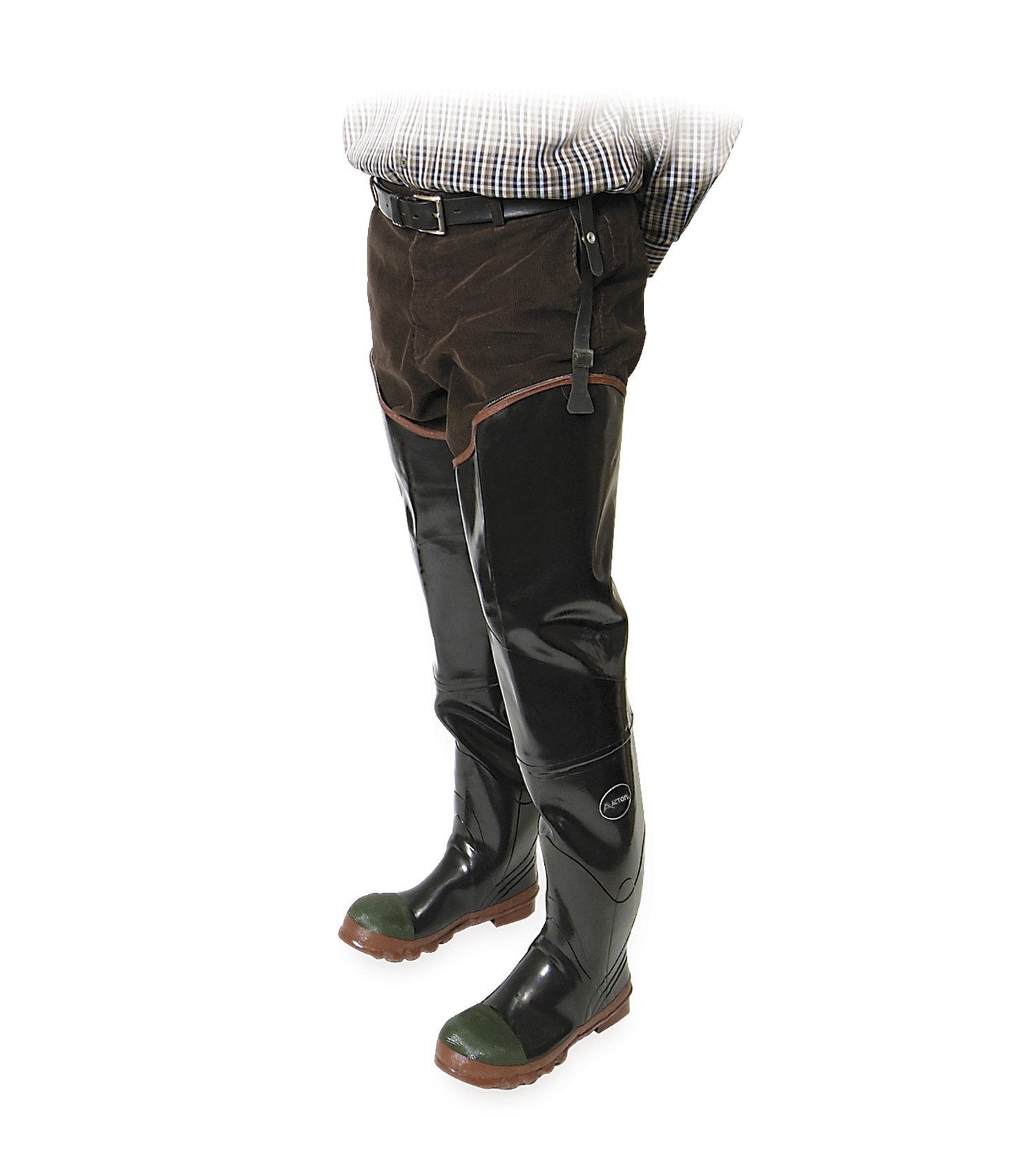 Acton Protecto Industrial Rubber Safety Hip Waders | Sizes 7-13 Work Boots - Cleanflow