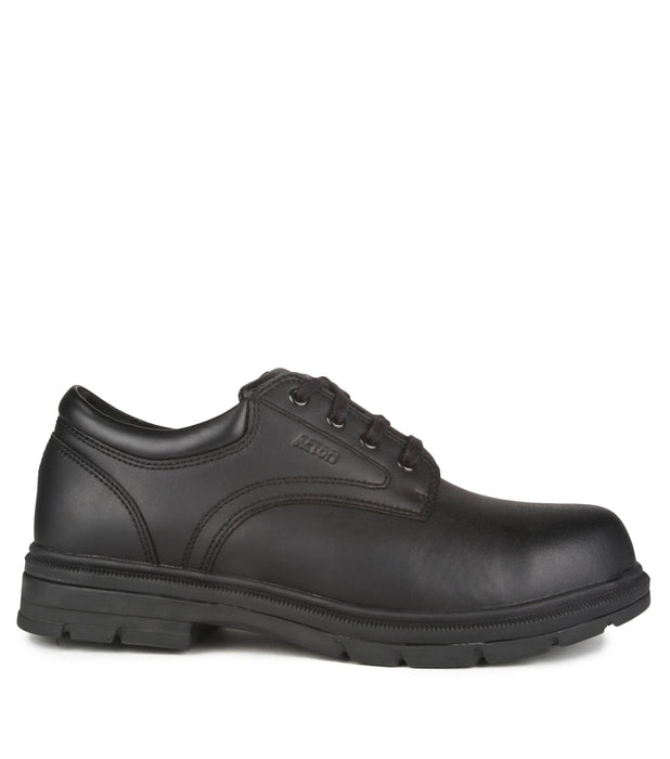 Acton Lincoln Microfiber Vegan Work Shoes | Black | Sizes 4 - 15