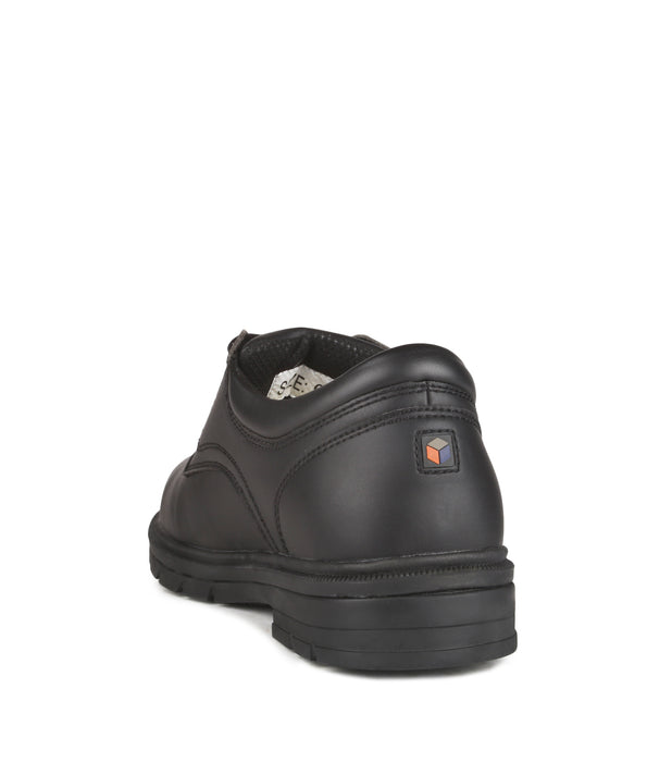 Acton Lincoln Microfiber Vegan Work Shoes | Black | Sizes 4 - 15