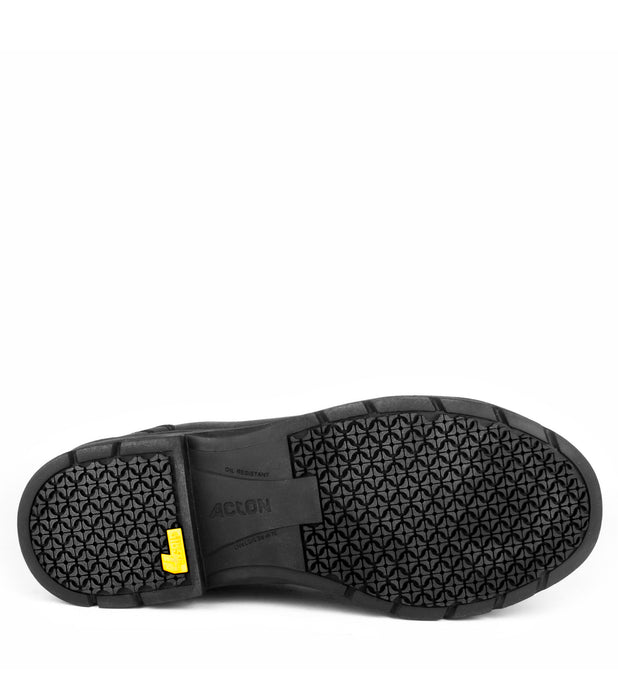 Acton Roosevelt Microfiber Vegan Work Shoes | Black | Sizes 7 - 15
