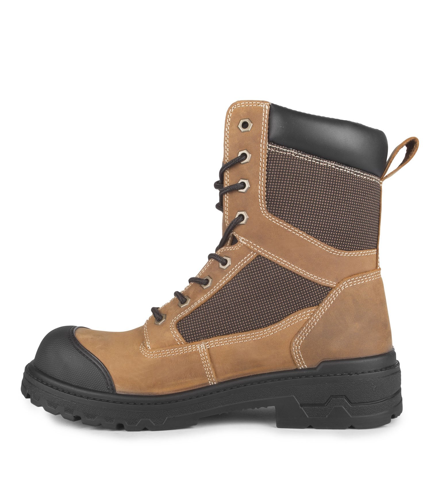 Acton Progress Nubuck 8" Waterproof Work Boots | Brown | Sizes 4 - 14 Work Boots - Cleanflow