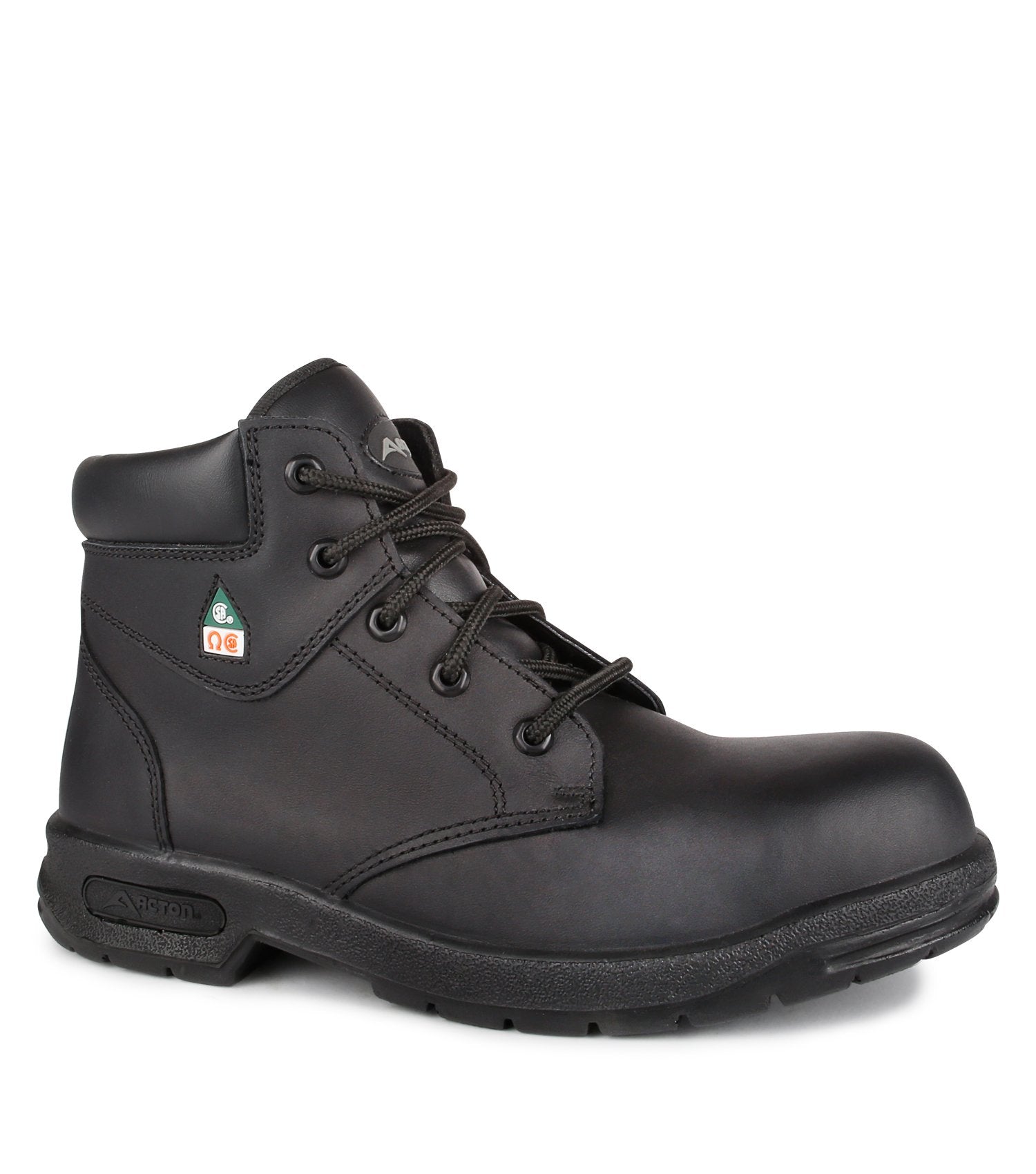 Acton ProFar 6" Men's Black Leather Steel Toe Safety Work Boots | Black | Size 6 - 13 Work Boots - Cleanflow