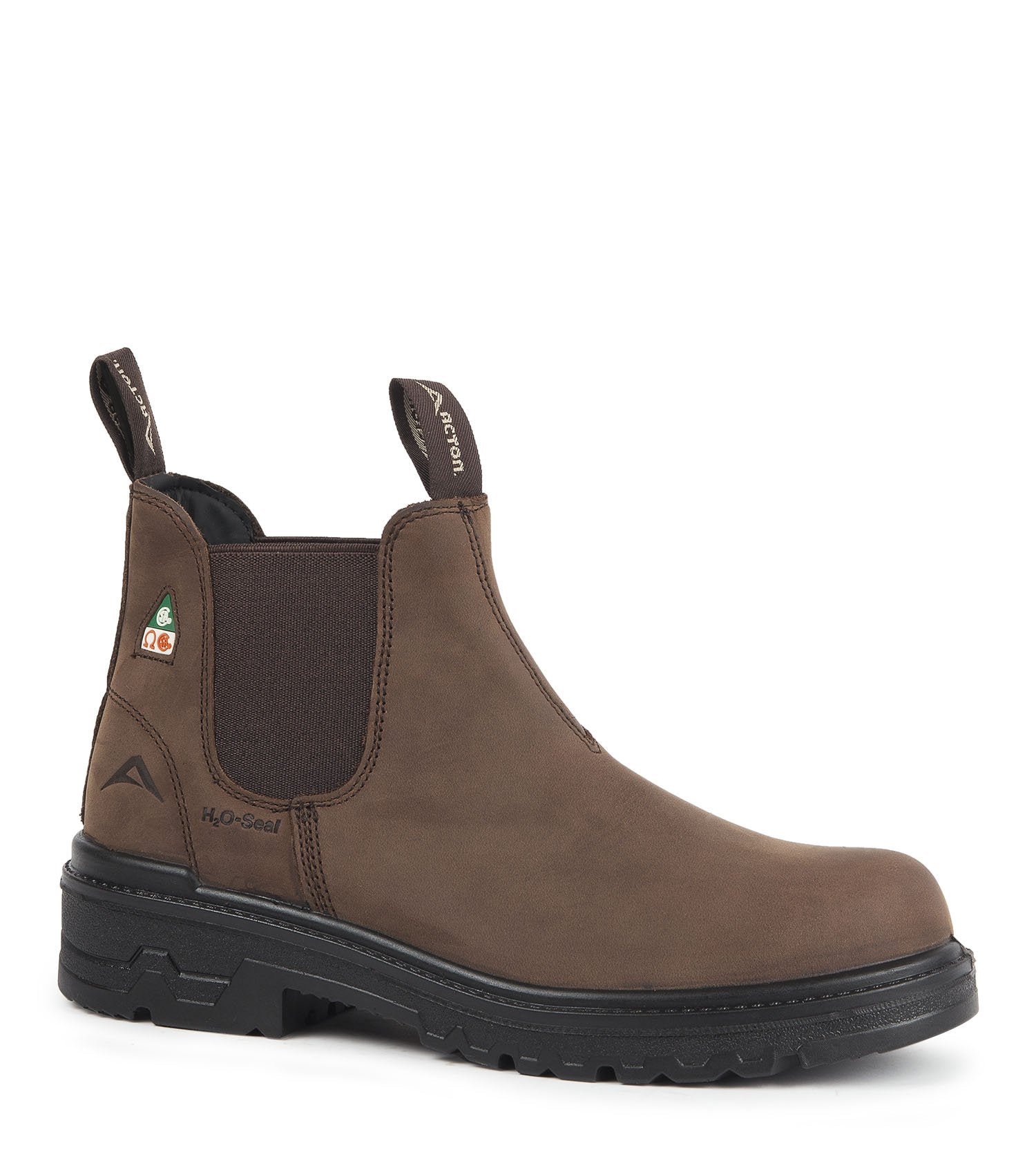Acton Profile 6" Steel Toe Brown Leather Chelsea Safety Work Boots | Brown | Sizes 4 - 14 Work Boots - Cleanflow