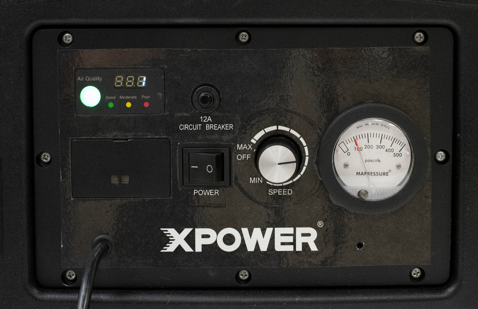 XPOWER Commercial DC Brushless Motor HEPA Air Filtration System - 2000 CFM - 8.0A - Variable Speed