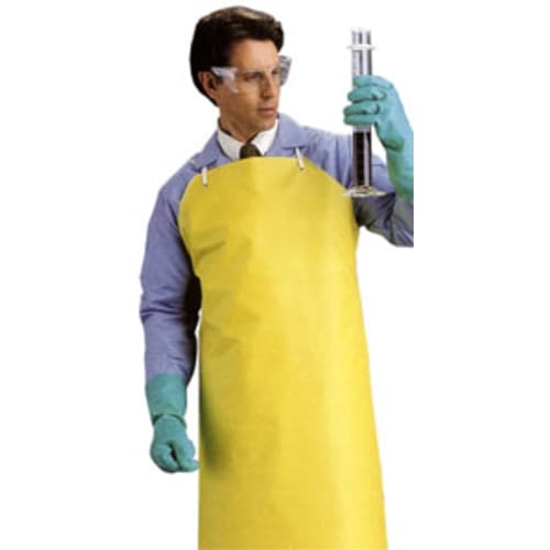 Ansell AlphaTec YU-48 Reinforced Urethane Bib Apron | 7-mil Thickness | 48-in Length Work Wear - Cleanflow