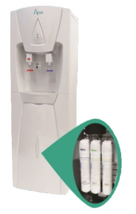 Apix Point-Of-Use Hot & Cold Water Dispenser with Sediment and Carbon Filtration System