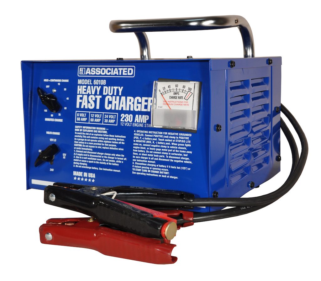 Associated Equipment 6010B 6/12/24V 60/60/30/230 Amp Portable & Compact Battery Charger Automotive Tools - Cleanflow