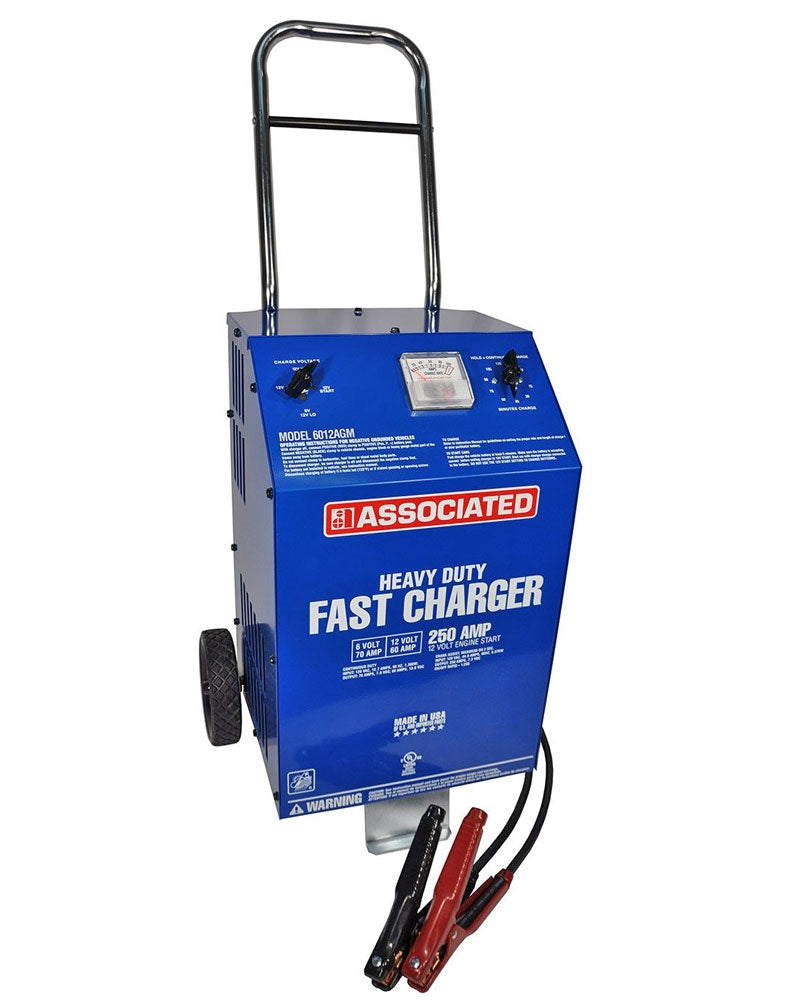 Associated Equipment 6012AGM 6/12V 70/60/30/250 Amp Battery Charger w/ Start Automotive Tools - Cleanflow